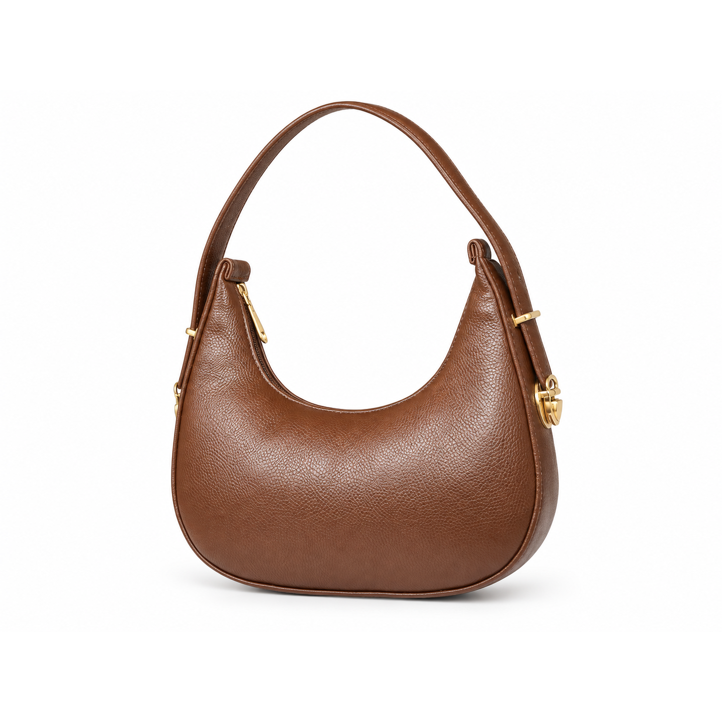 Velmoras Crescent Hobo Bag — Brown