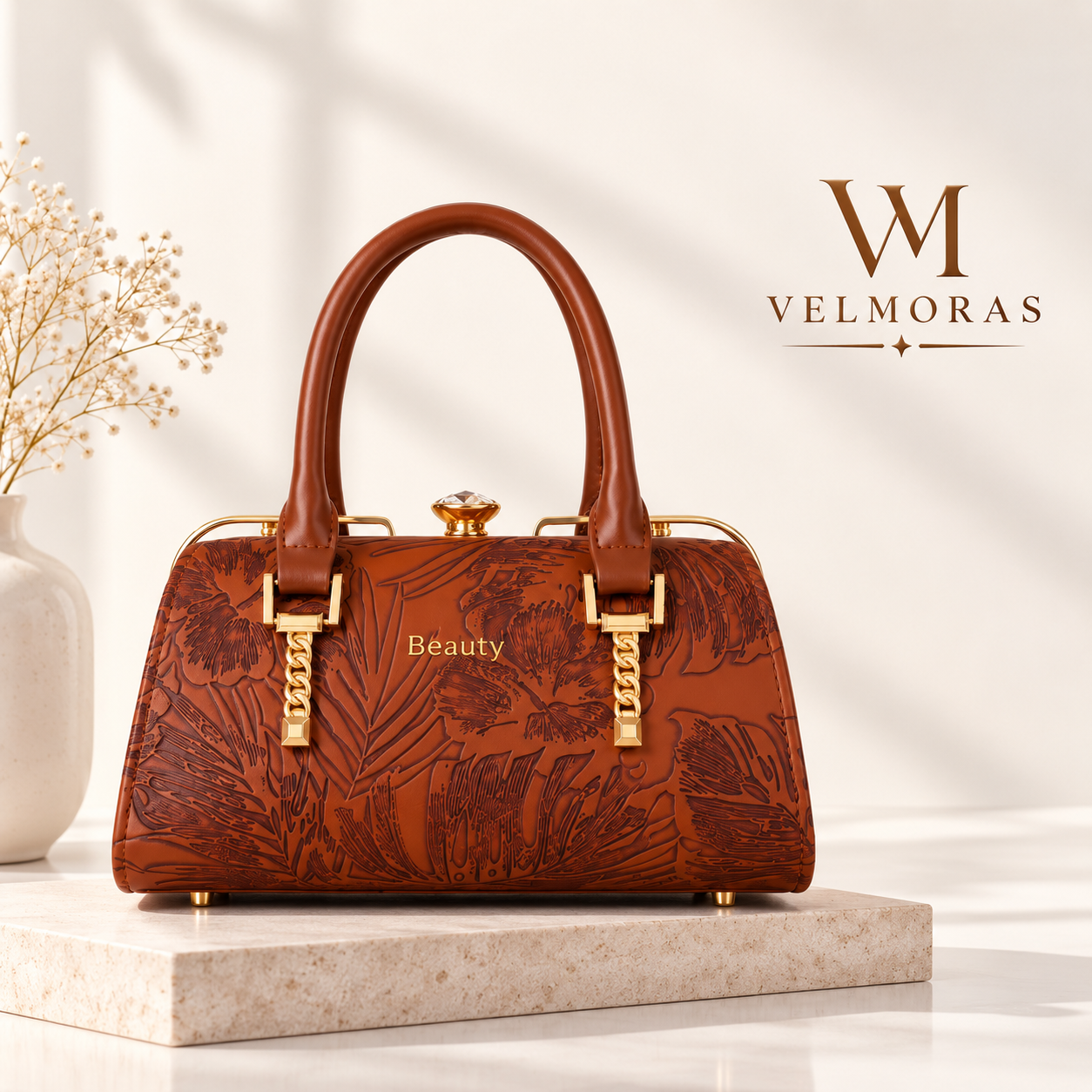 VELMORAS Women Brown Handbag