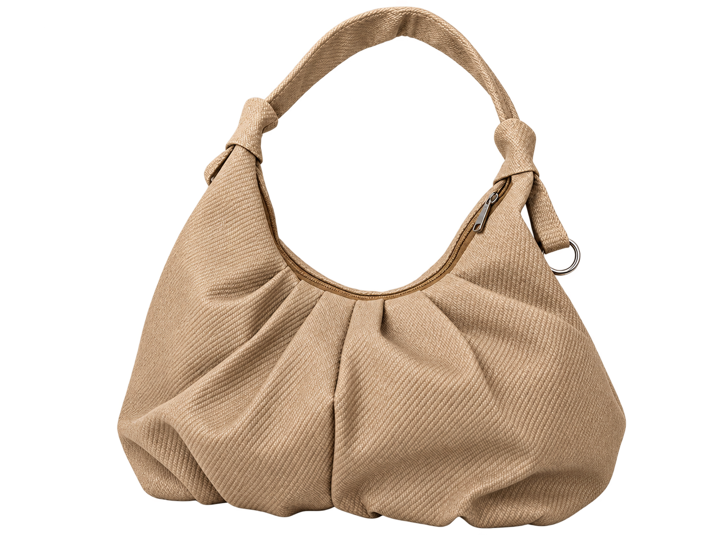 Velmoras Woven Pleated Hobo