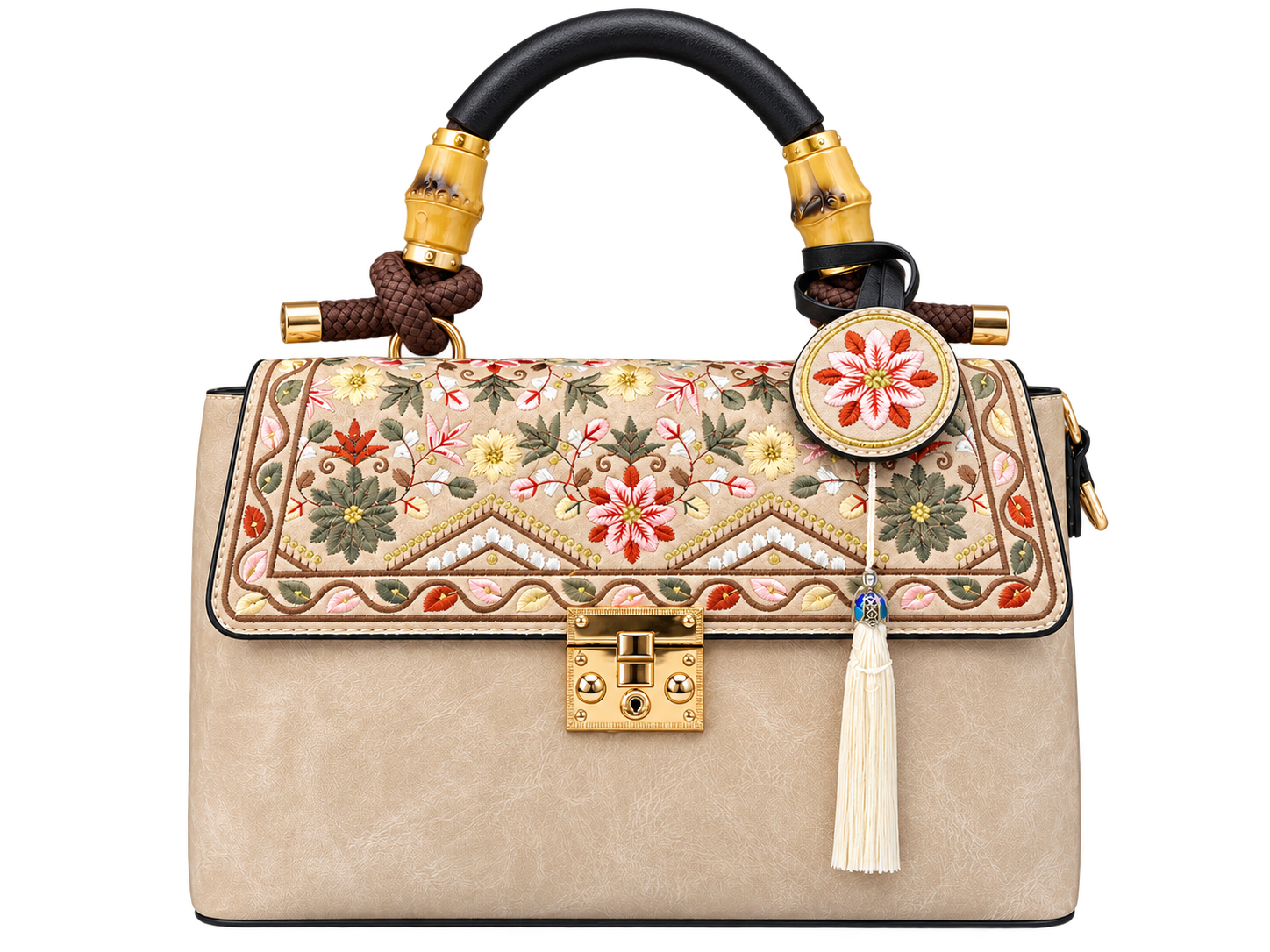 Velmoras Embroidered Satchel